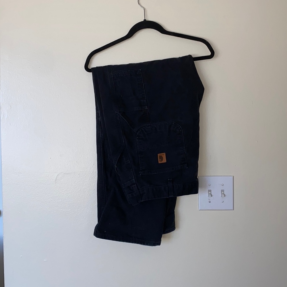 Black Carhartt Relax Fit Work Pants (size 38 X32)